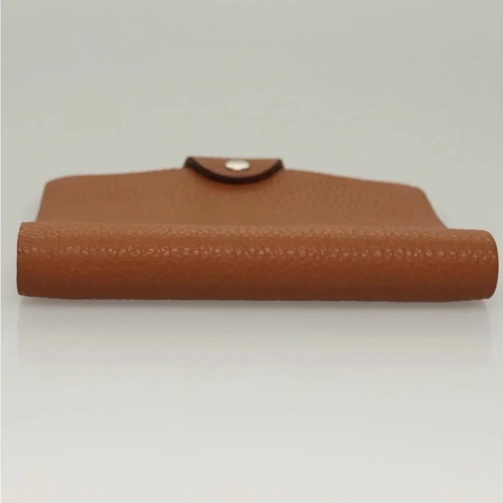 HERMES Yuris Planner Cover Togo Leather Brown with Notebook Authentic